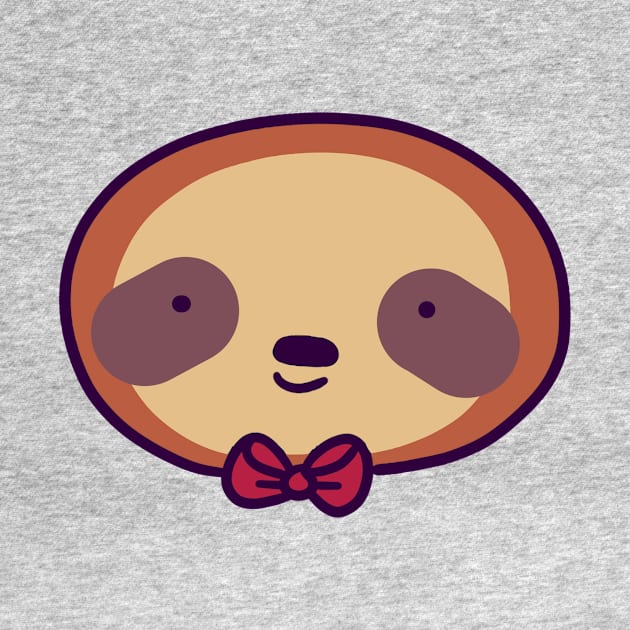 Cute Bowtie Sloth Face by saradaboru